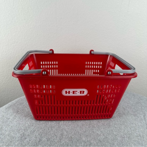HEB Other - H-E-B Red Plastic Kids Shopping Basket
